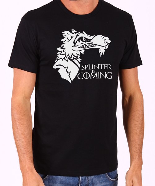 Splinter Is Coming Men's Black T Shirt