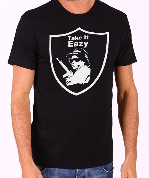 Eazy E Compton Logo T-Shirt Uomo E Donna - Maglia In Cotone Morbido, Maniche Corte, Colore Nero, Lunghezza Standard - 4