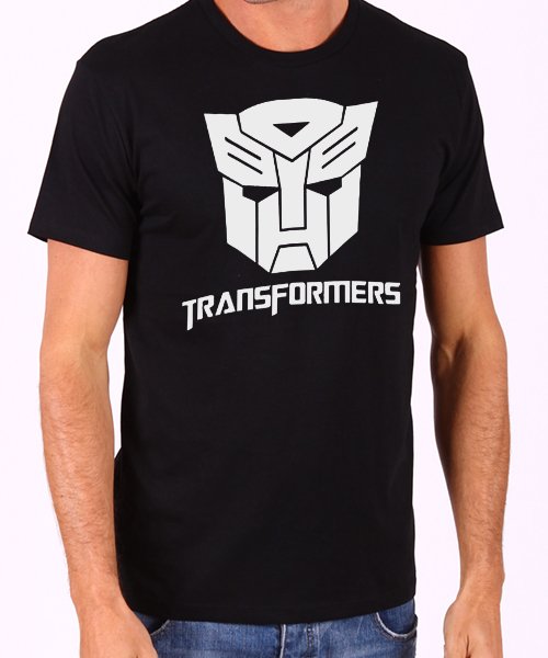 Transformers LOGO Men's Black T Shirt