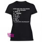 Guess Words Women's Black T Shirt