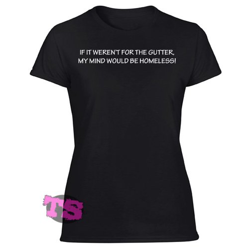 Gutter Women's Black T Shirt