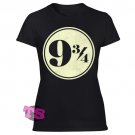 High Quality Silk Screened Women's Black T Shirt