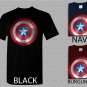 Men T Shirt Captain America Inspired Shield Superhero Retro Vintage Comic Book