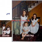 Oil Painting-Custom original oil portrait painting from your photos-Hand painted paintings on canvas
