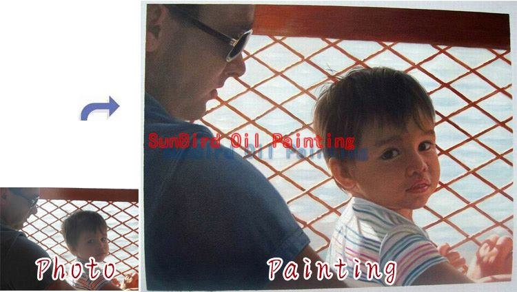 Oil Painting-Custom original oil portrait painting from your photos-Hand painted paintings on canvas