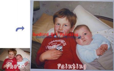 Oil Painting-Custom original oil portrait painting from your photos-Hand painted paintings on canvas