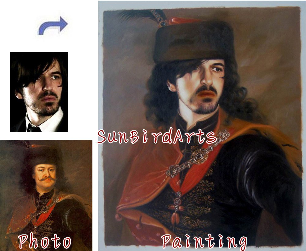 Oil Painting-Custom original oil portrait painting from your photos-Hand painted paintings on canvas
