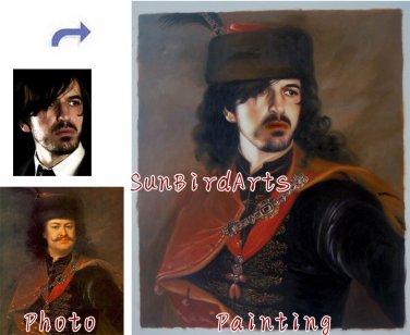 Oil Painting-Custom original oil portrait painting from your photos-Hand painted paintings on canvas