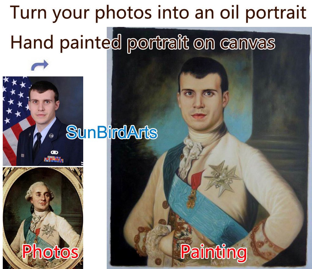Oil Painting-Custom original oil portrait painting from your photos-Hand painted paintings on canvas