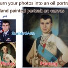Oil Painting-Custom original oil portrait painting from your photos-Hand painted paintings on canvas