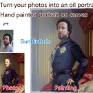 Oil Painting-Custom original oil portrait painting from your photos-Hand painted paintings on canvas