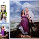 Oil Painting-Custom original oil portrait painting from your photos-Hand painted paintings on canvas