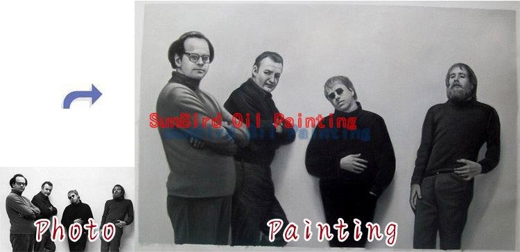 Oil Painting-Custom original oil portrait painting from your photos-Hand painted paintings on canvas
