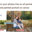 Oil Painting-Custom original oil portrait painting from your photos-Hand painted paintings on canvas