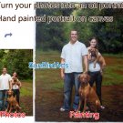 Oil Painting-Custom original oil portrait painting from your photos-Hand painted paintings on canvas