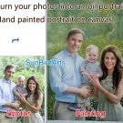 Oil Painting-Custom original oil portrait painting from your photos-Hand painted paintings on canvas
