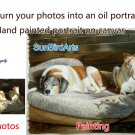 Oil Painting-Custom original oil portrait painting from your photos-Hand painted paintings on canvas