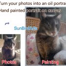 Oil Painting-Custom original oil portrait painting from your photos-Hand painted paintings on canvas