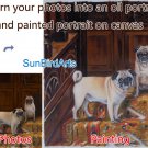 Oil Painting-Custom original oil portrait painting from your photos-Hand painted paintings on canvas