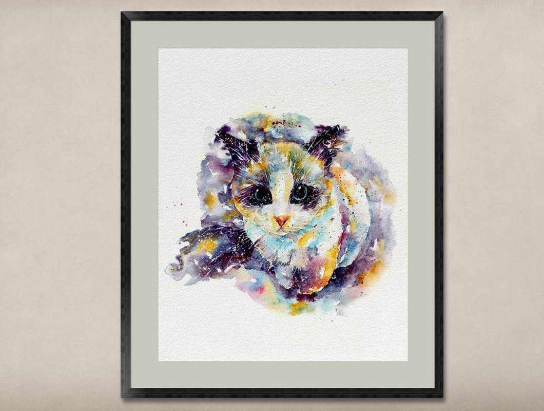 Watercolor Painting-Original Fine Art-Unique Art print Gift-Home Wall Decor Artwork-O2
