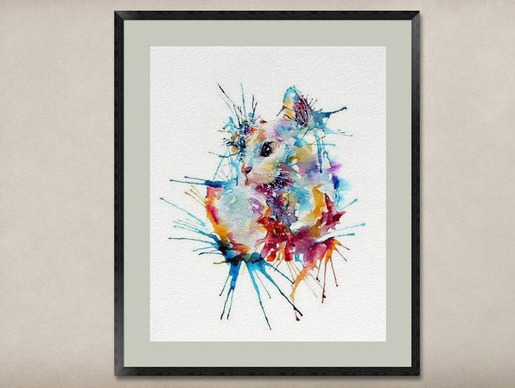 Watercolor Painting-Original Fine Art-Unique Art print Gift-Home Wall Decor Artwork-O8