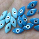 genuine MOP shell 4x8mm 20pcs,mother of pearl roun hand star evil eye blue cabochons beads