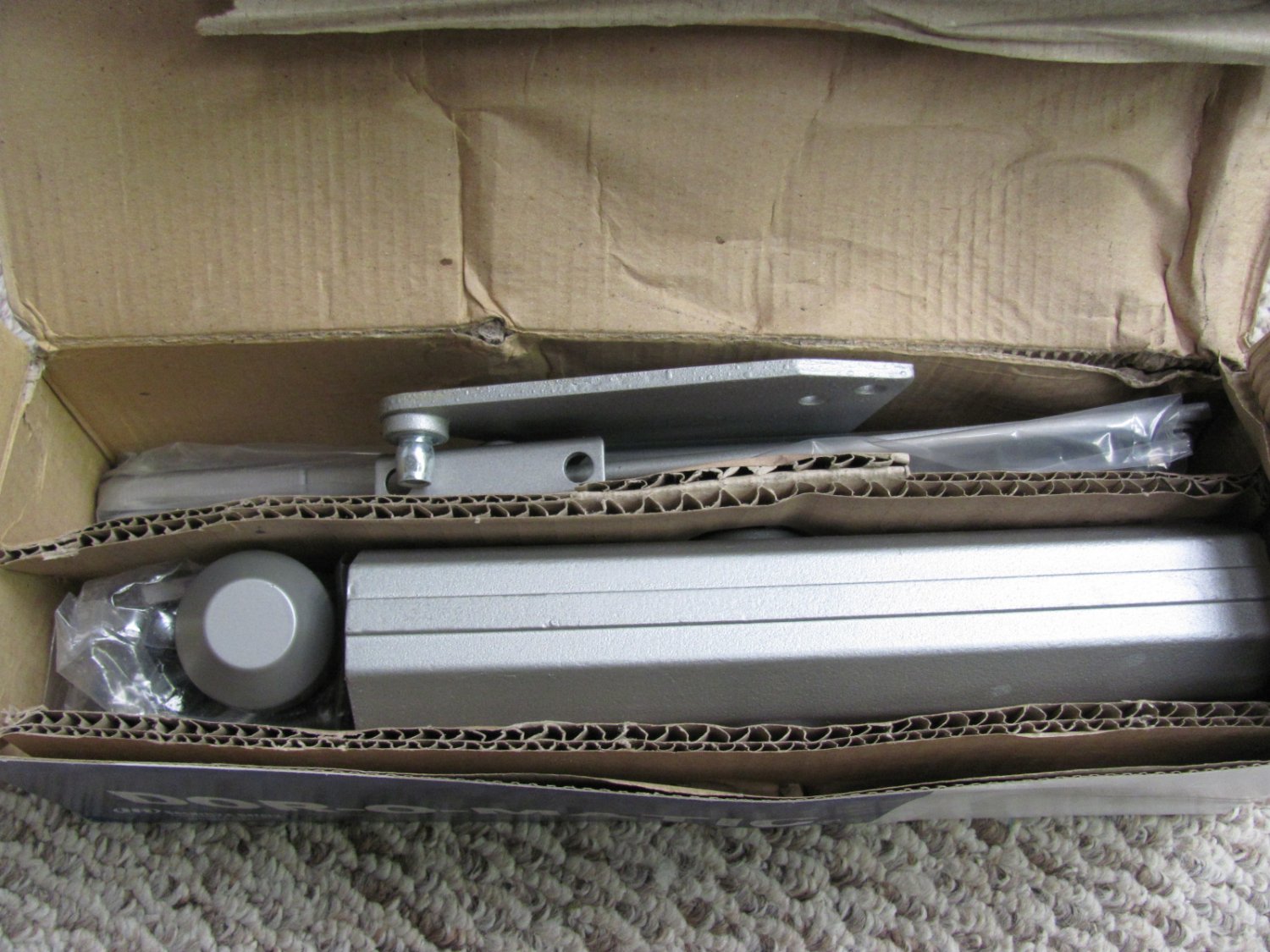 DorOMatic SC60 Series Door Closer in Aluminum Finish Less Cover