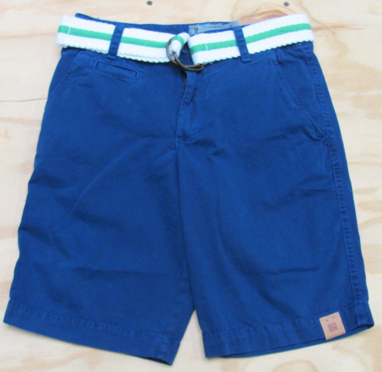 Urban Pipeline Boys Size 8 Blue Twill Shorts with Belt Youth Adjustable