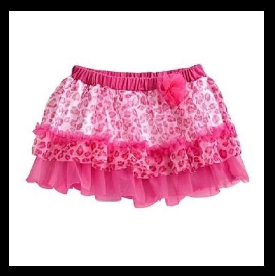 Baby Starters Girls 6 Mos Pink Leopard Print Tutu Skirt Infant