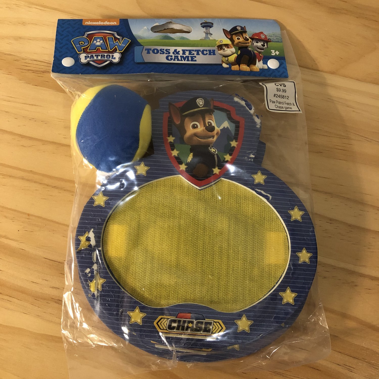 Paw Patrol Toss & Fetch Game Blue Chase