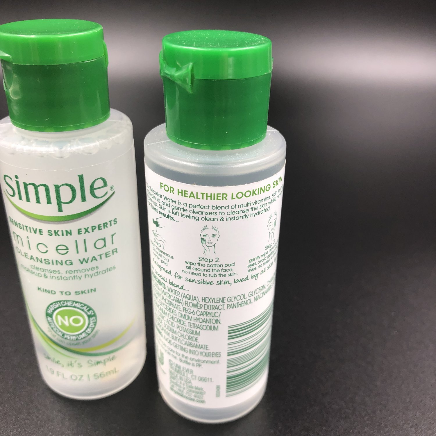 Simple Micellar Cleansing Water 2pack makeup remover
