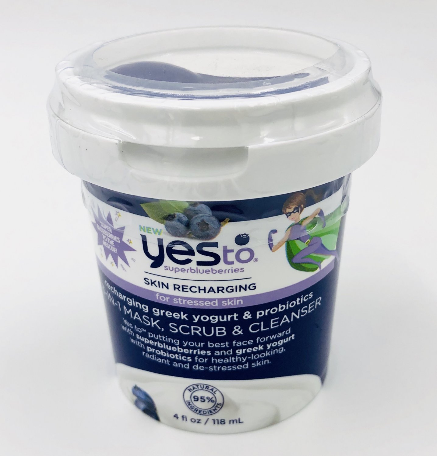 Yes To Blueberries 3-in-1 Mask Scrub Cleanser 4 oz