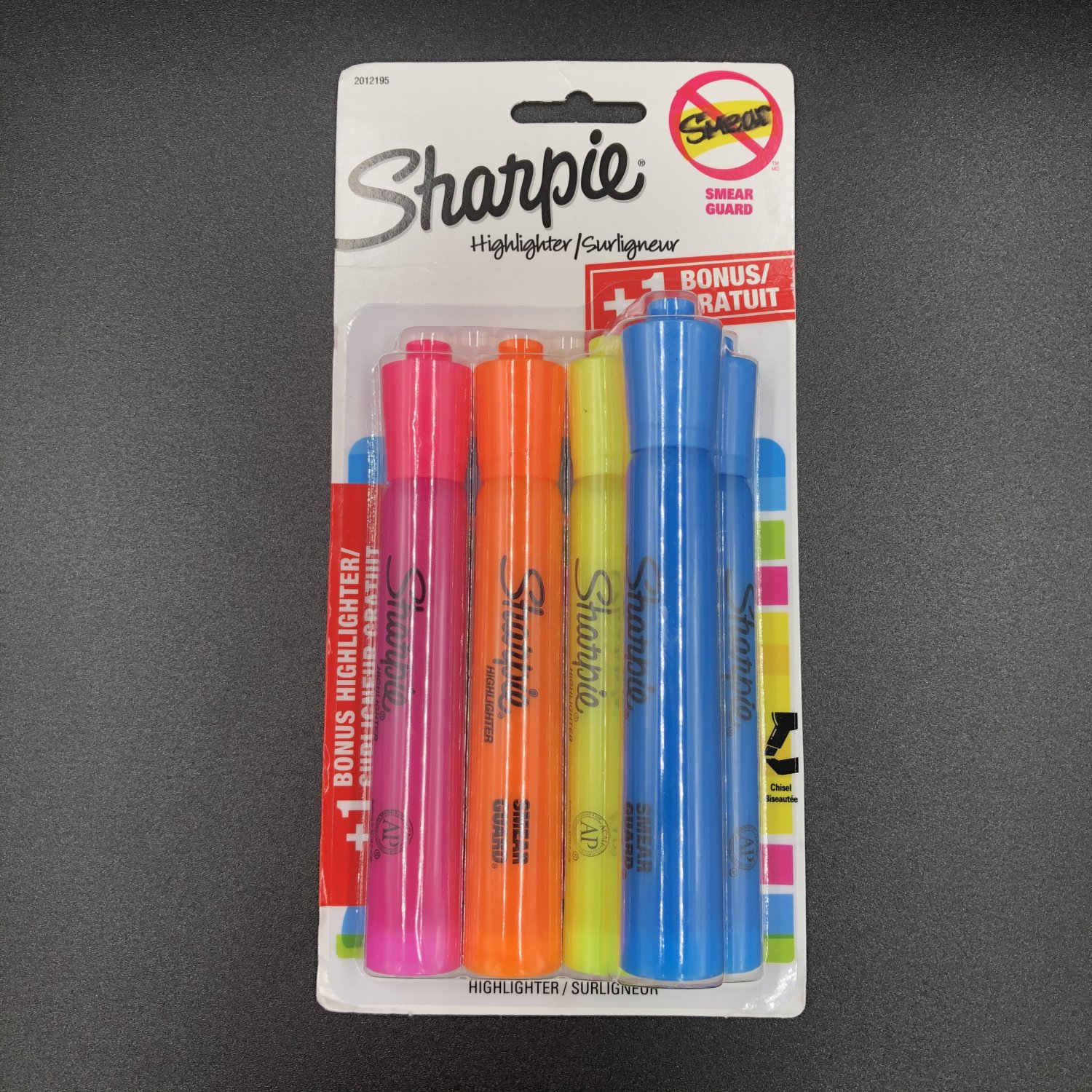 Sharpie Highlighter Assorted Colors 5Pack