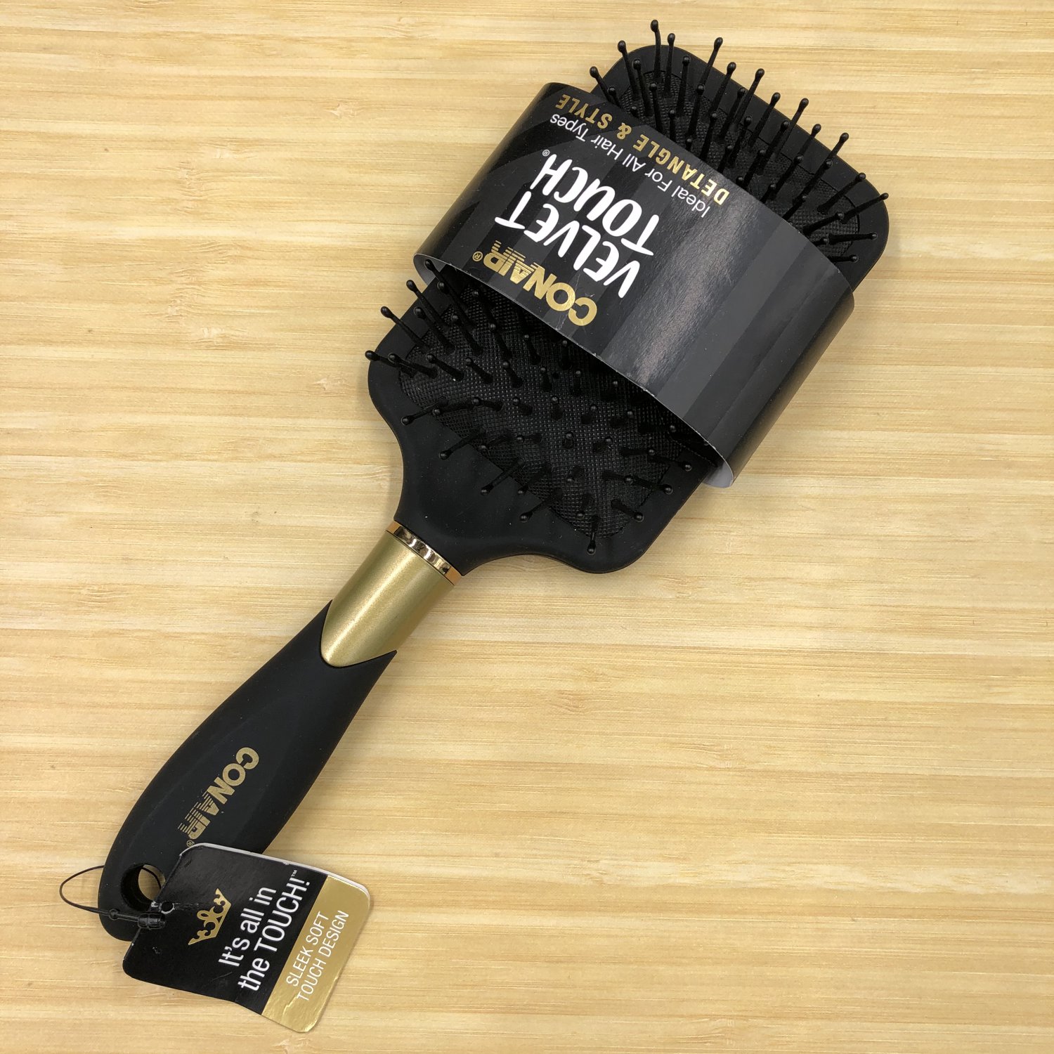 Download Conair Velvet Touch Paddle Brush for All Hair Types