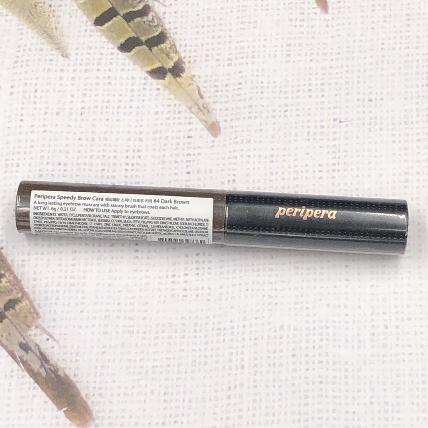 Peripera Speedy Brow Cara #4 Dark Brown eyebrow mascara