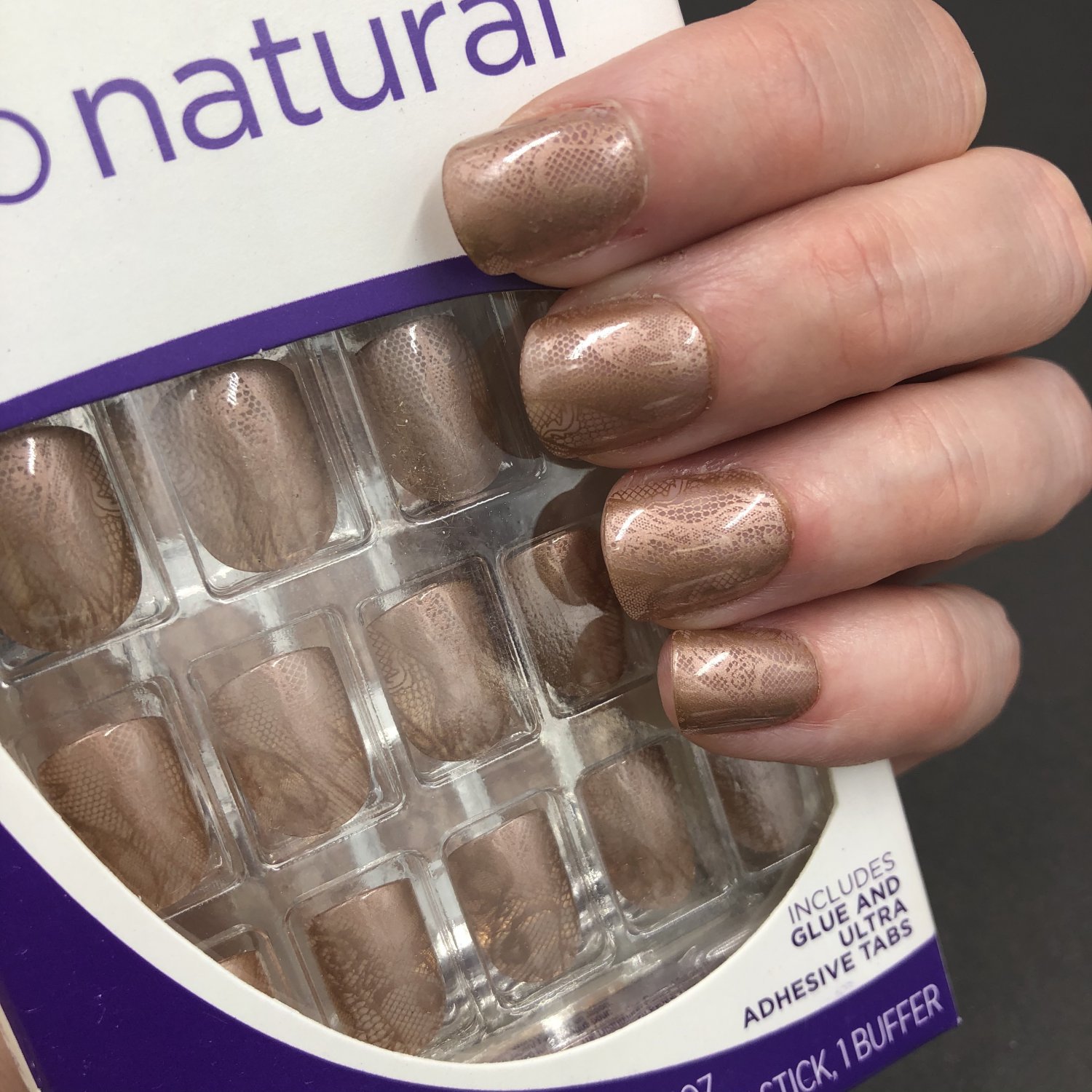 Nailene So Natural Acrylic Nails Kit Beige Lace 71085