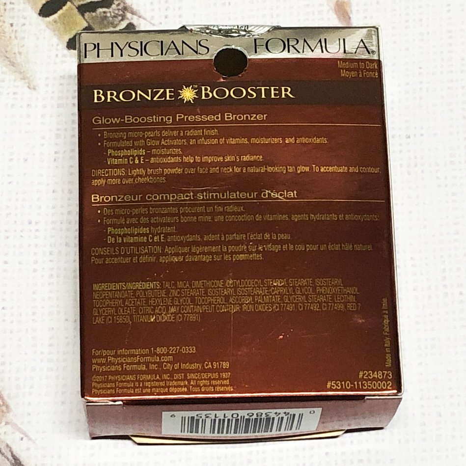 Physicians Formula Bronze Booster Medium to Dark Glow-Boosting Pressed ...