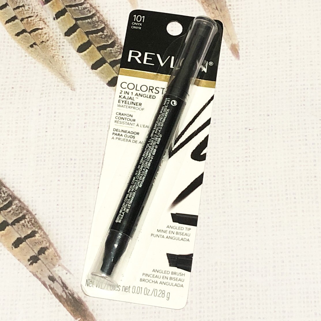 Revlon ColorStay 2 in 1 Angled Kajal Eyeliner 101 Onyx Black