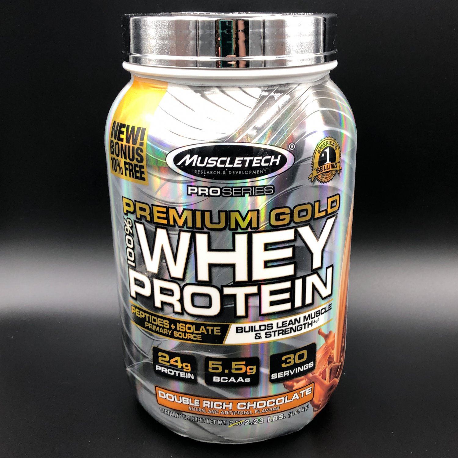 Muscletech Premium Gold 100 Whey Protein Double Rich Chocolate 1424