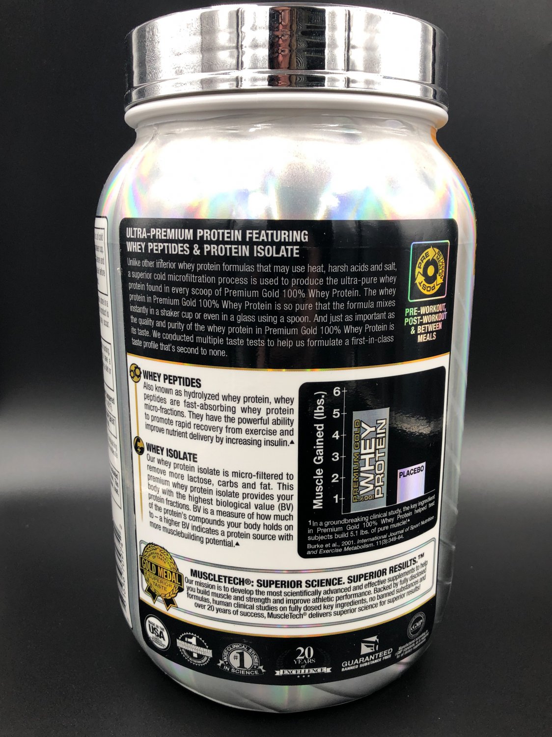 Muscletech Premium Gold 100 Whey Protein Double Rich Chocolate