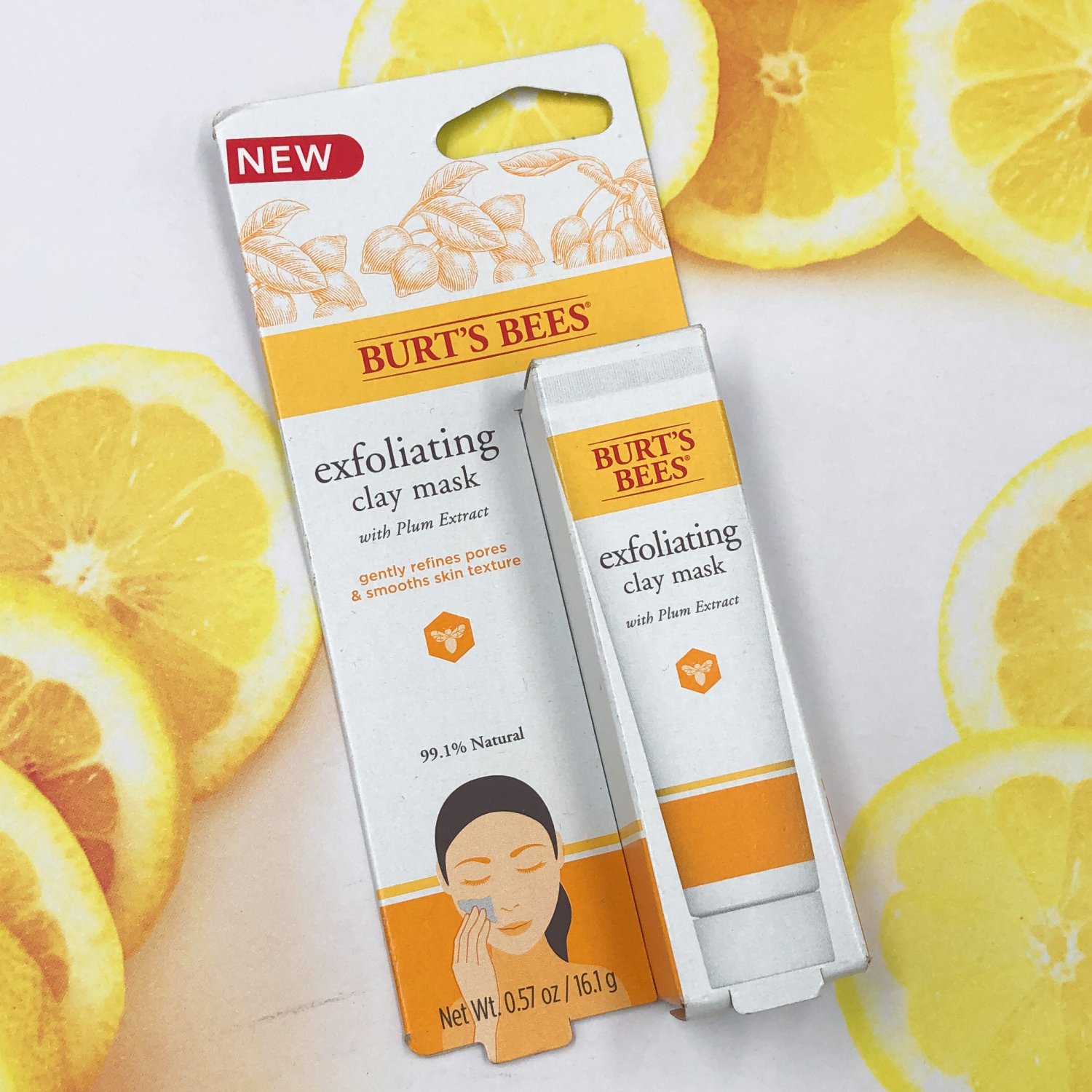 Burt’s Bees Exfoliating Clay Mask with Plum Extract