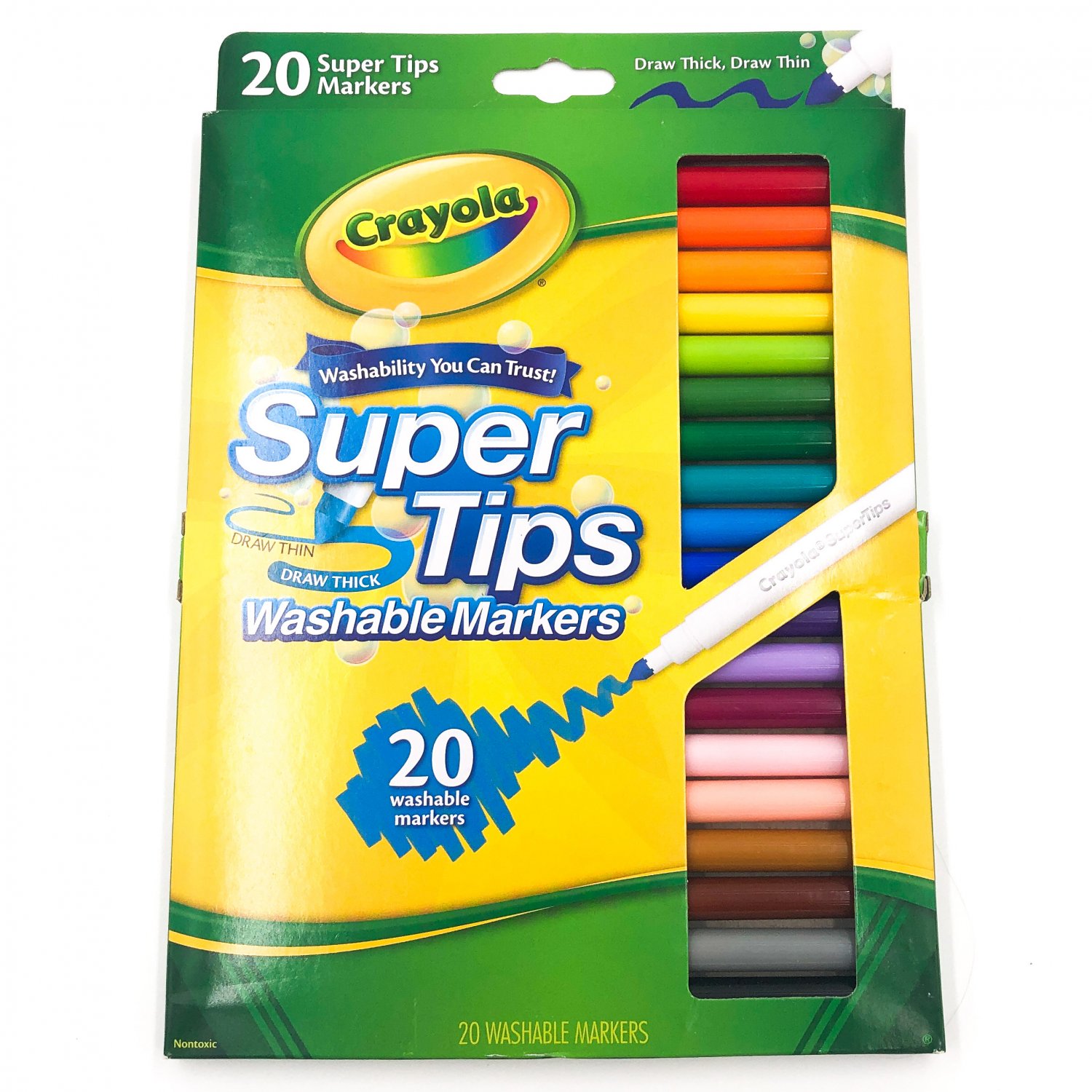 Crayola Washable Markers Super Tips 20-Count