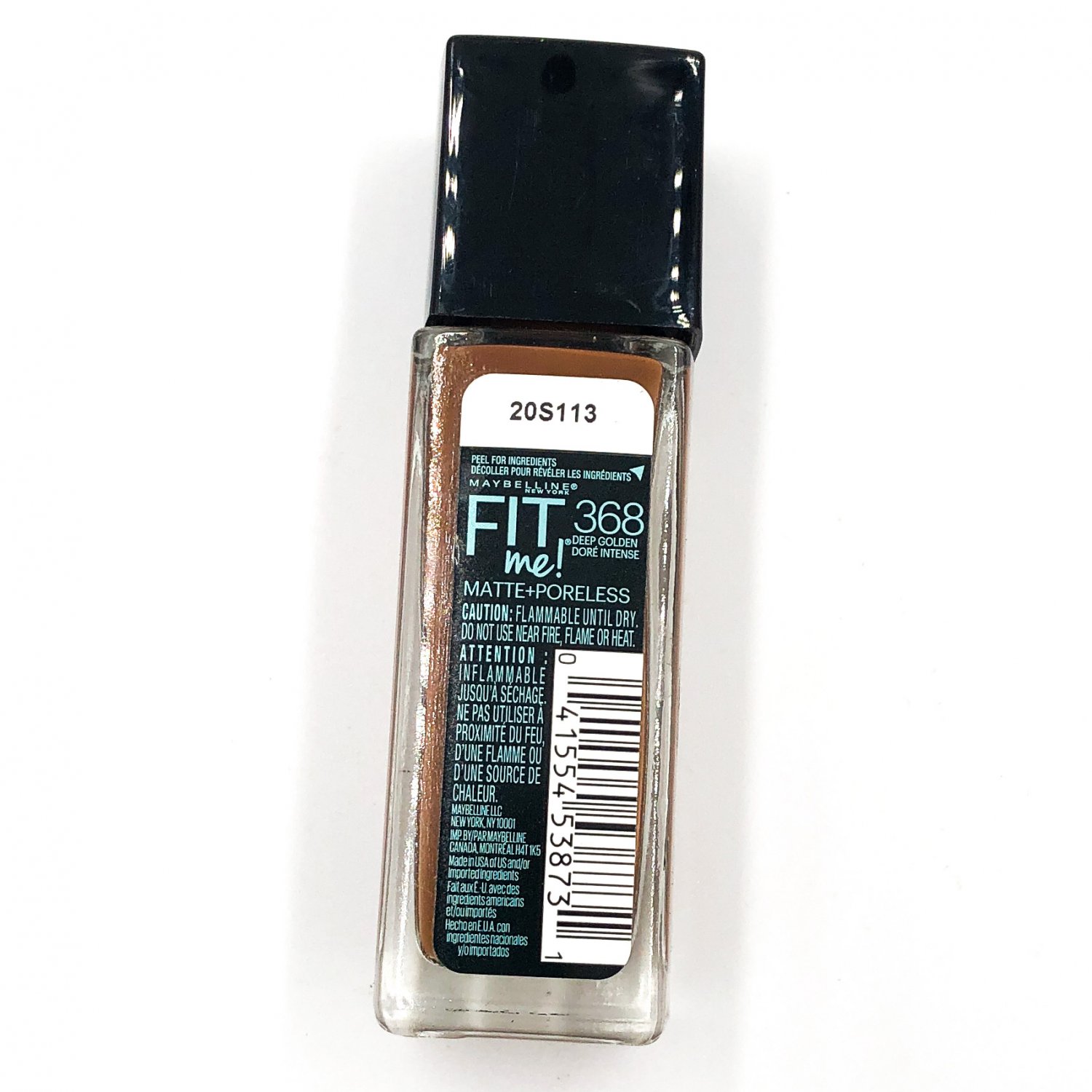 Maybelline Fit Me! Matte + Poreless Liquid Foundation 368 Deep Golden