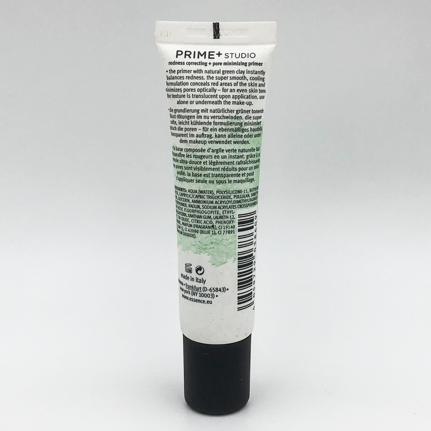 essence Prime+ Studio Redness Correcting Primer with Green Clay