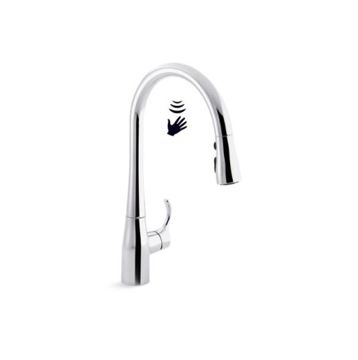 Kohler Simplice Touchless Kitchen Faucet Polished Chrome