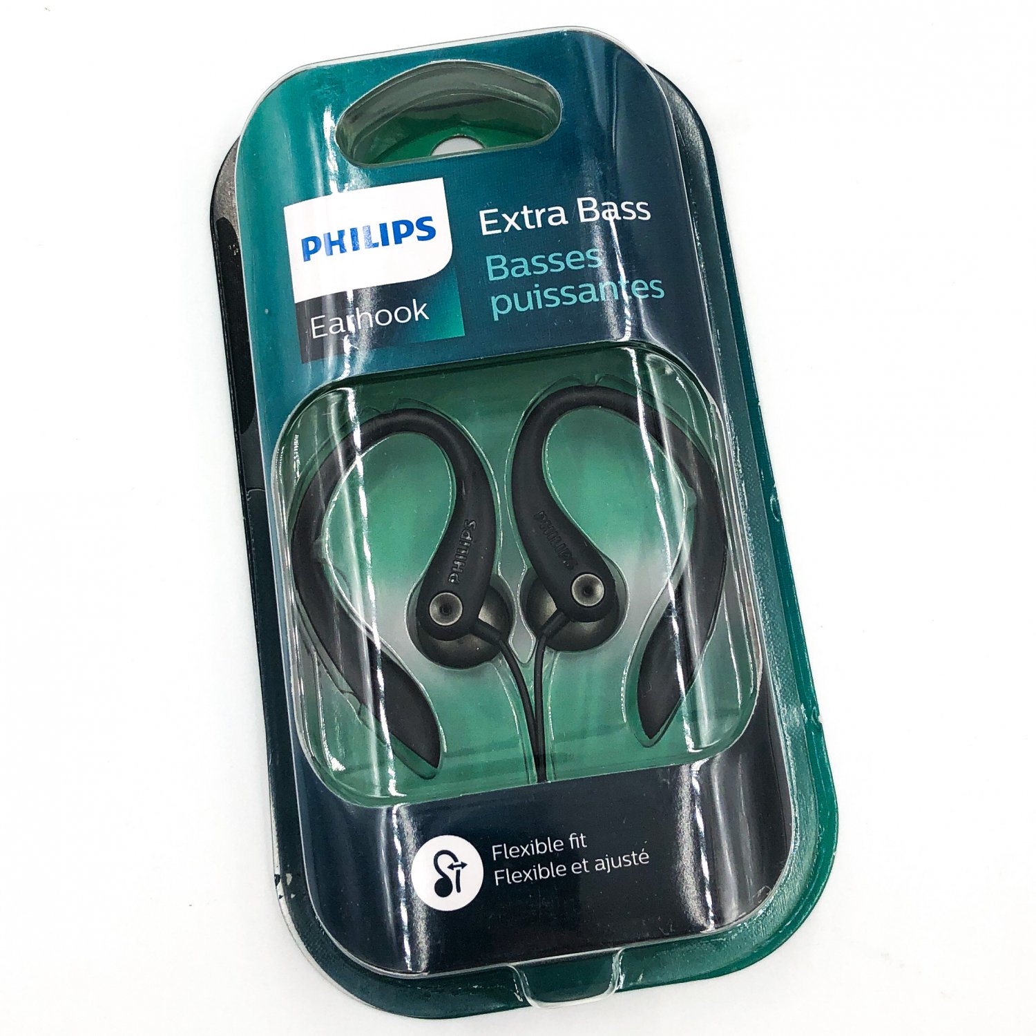 Philips Extra Bass Earhook Headphones Black
