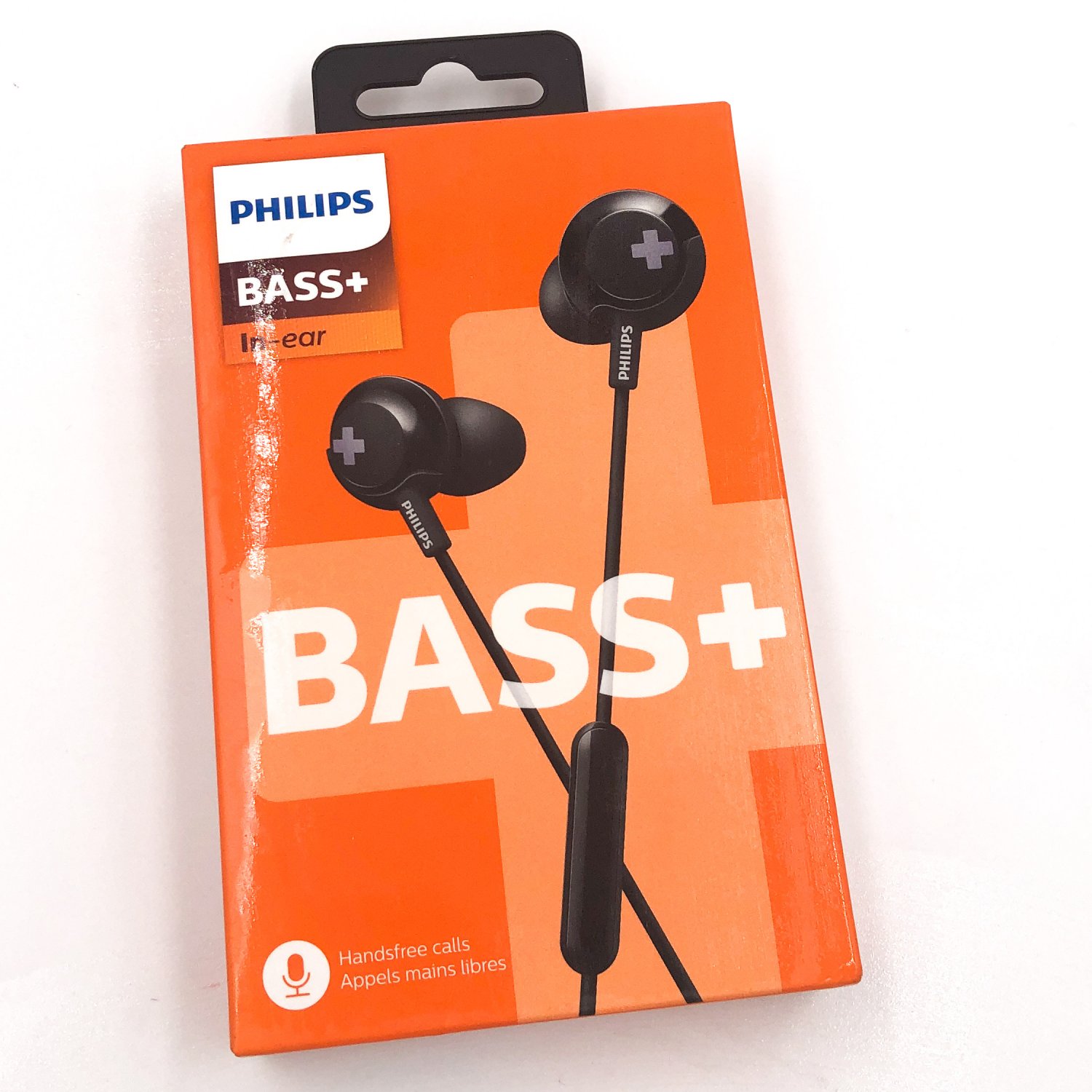 Philips Bass+ In-Ear Headphones with Mic Black