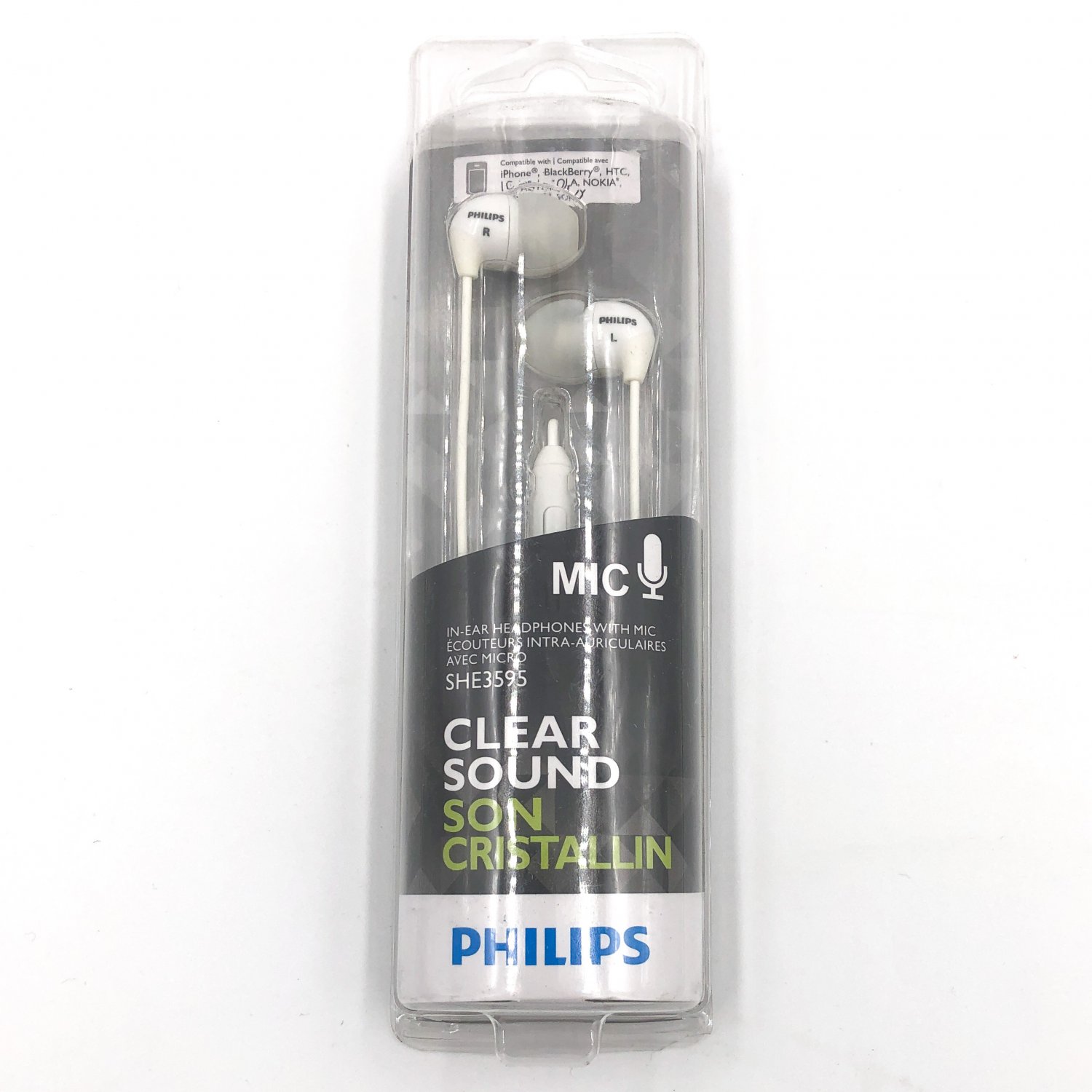 Philips Clear Sound In-Ear Headphones White