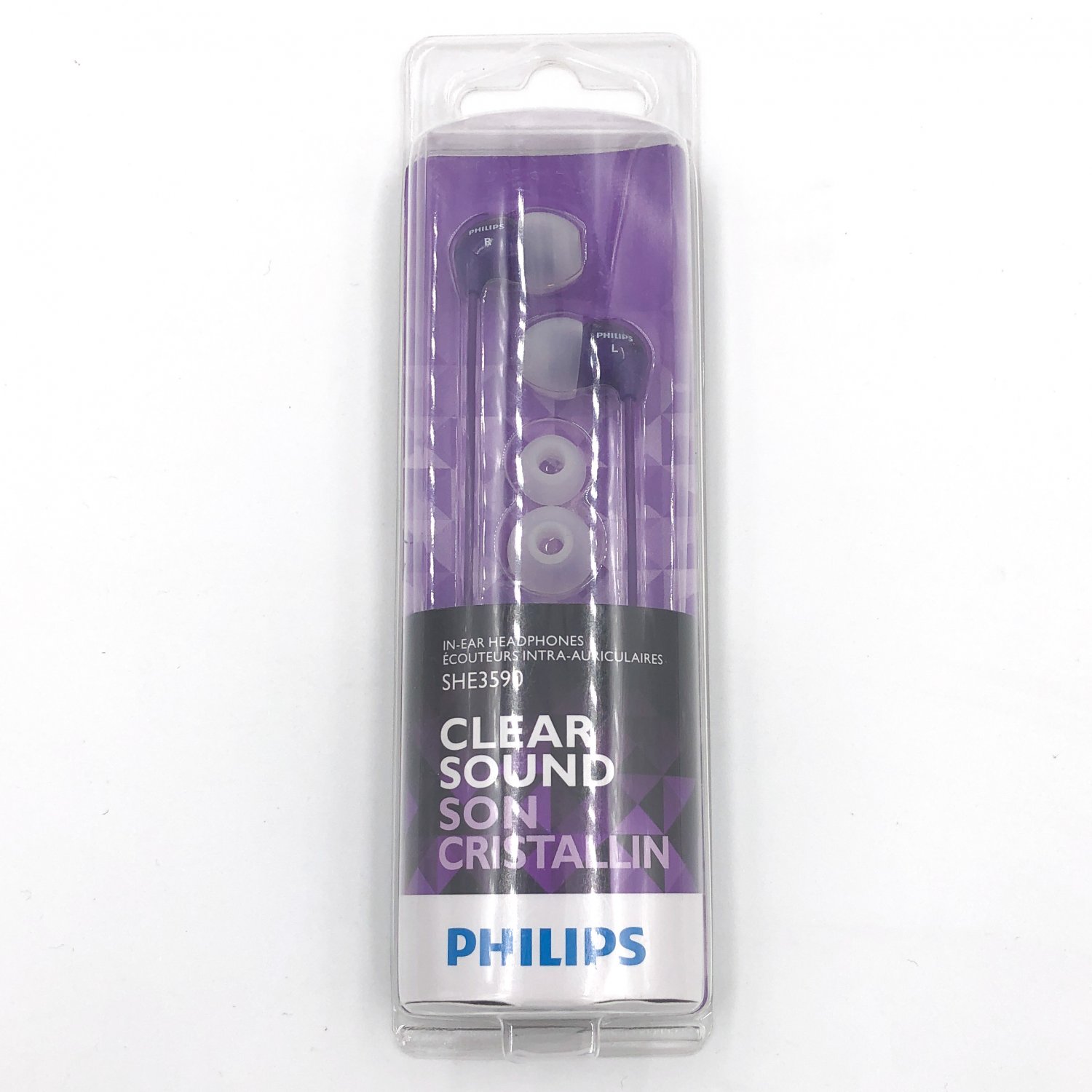 Philips Clear Sound In-Ear Headphones Purple