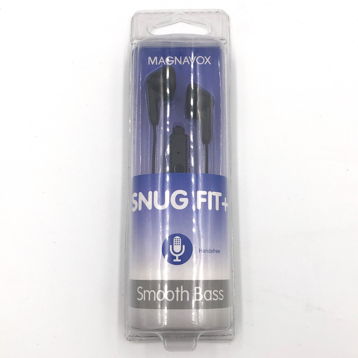 Magnavox Snug Fit Ear Buds Smooth Bass Earphones Black